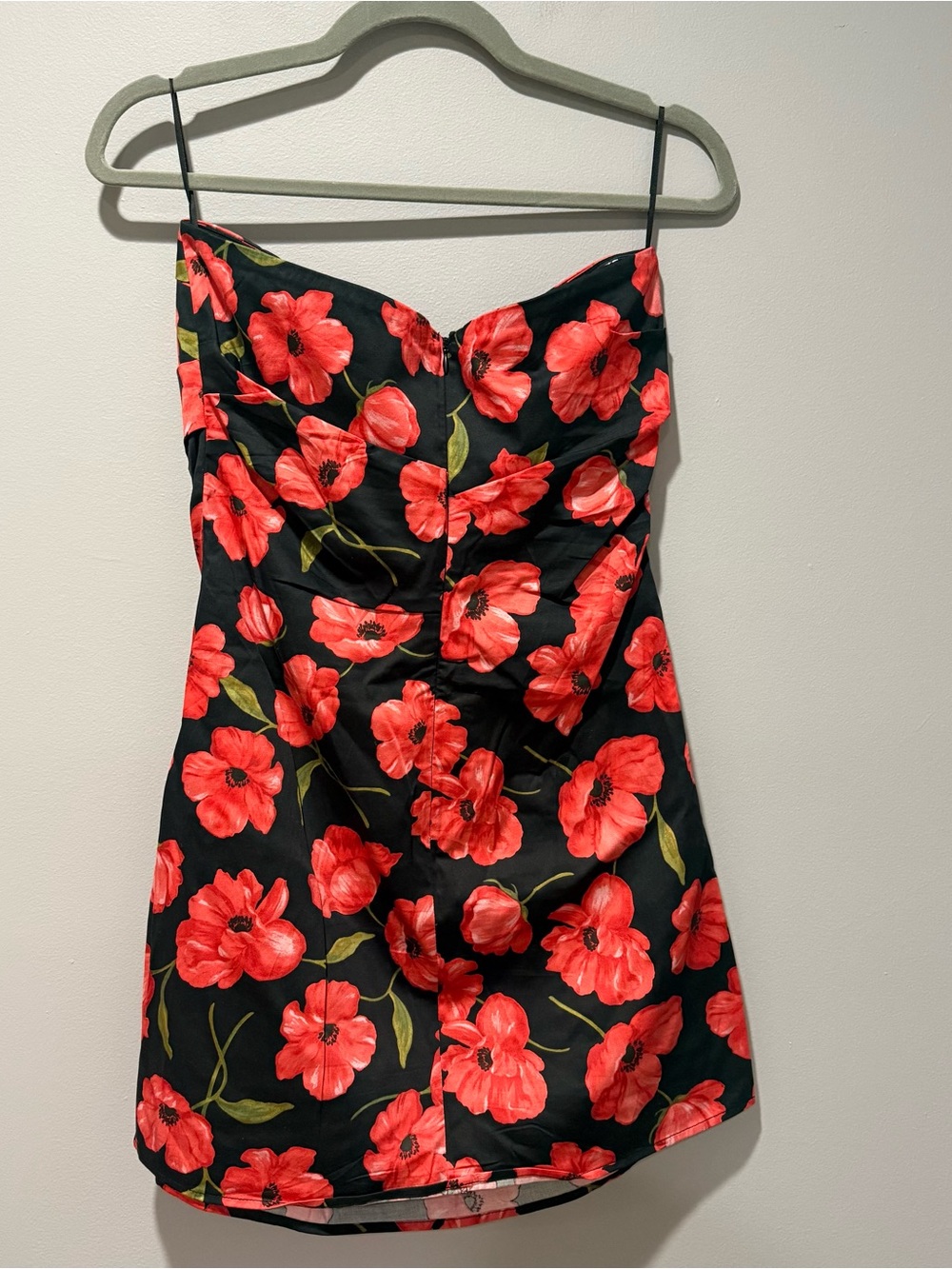 Mango Floral Strapless Mini Dress - Picture 2 of 3